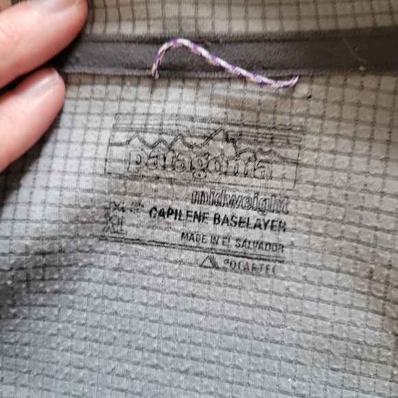 Mens Patagonia Capilene Base layer half zip size XL - Picture 3 of 3
